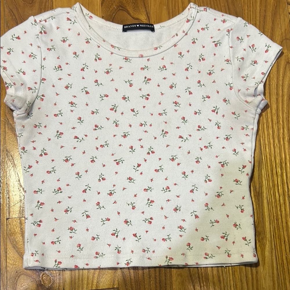 White Floral Top